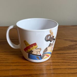Vintage Noritake Melamine Ware Three‎ Little Pigs Child's Cup Japan